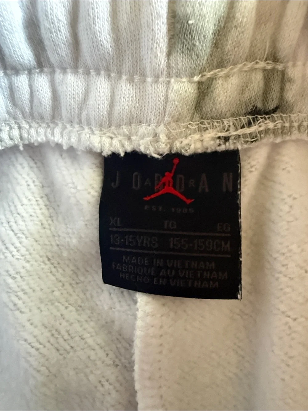 Nike/Jordan Kids Gray Fleece Sweatpants - Light Gray